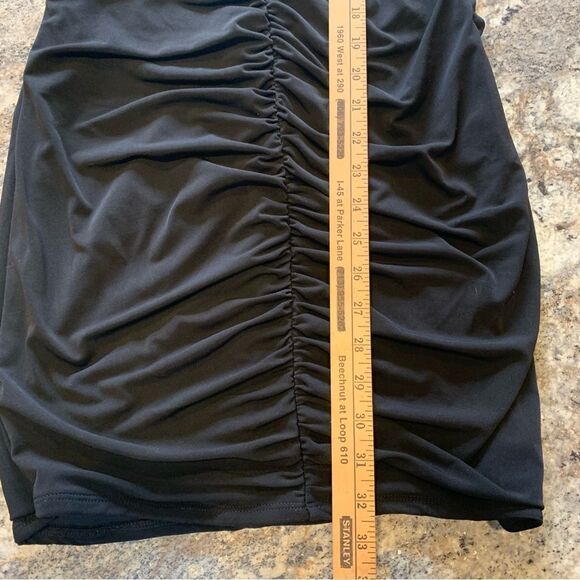 Love Tease Sexy Little Black Dress Bodycon evening cocktail mini dress ruched 6 - Picture 14 of 14